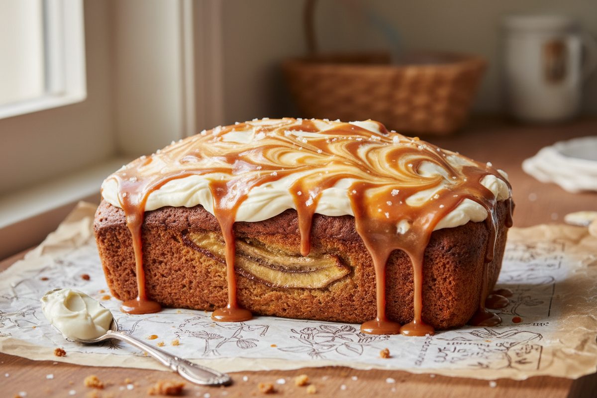 Salted Caramel Banana Bread