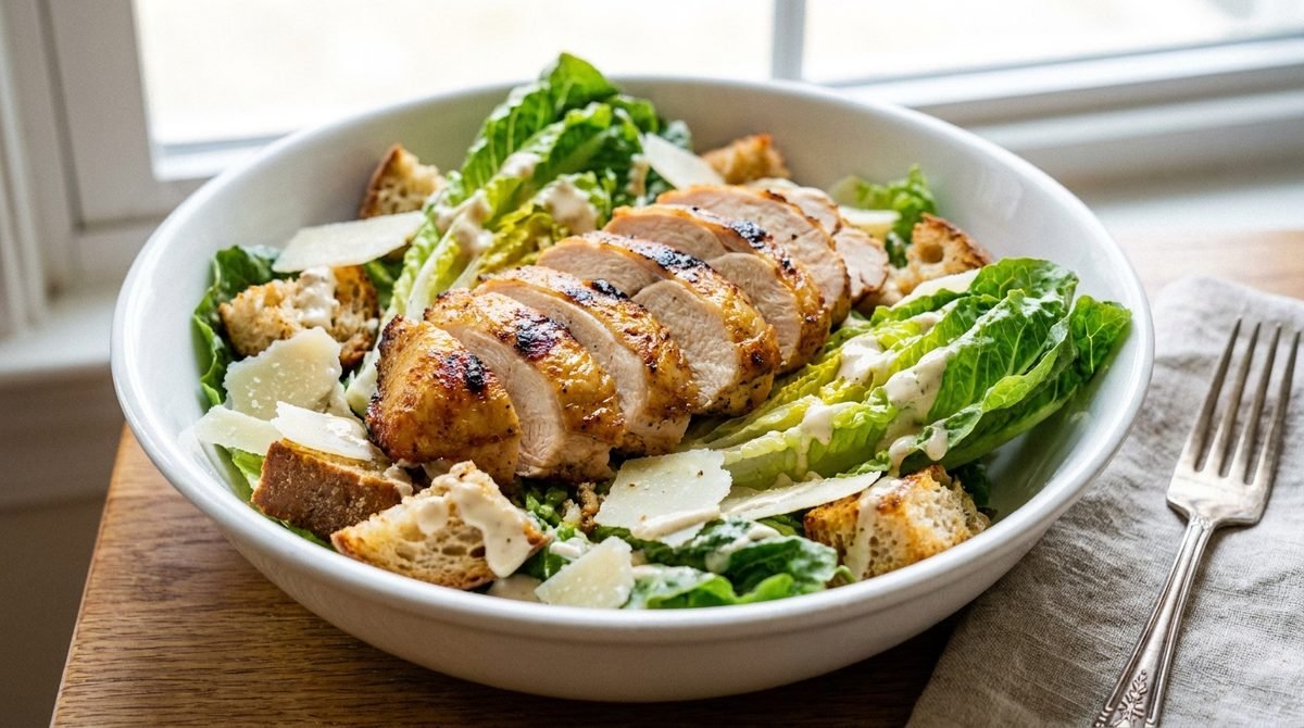 Smoked Chicken Caesar Salad