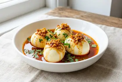 Cajun Boiled Eggs