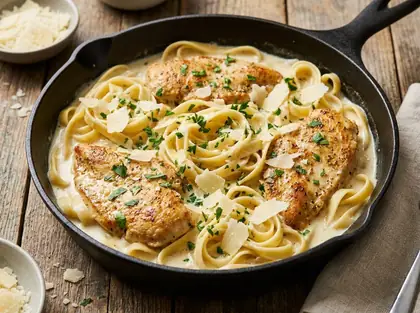 Garlic Parmesan Chicken Pasta