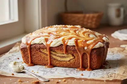 Salted Caramel Banana Bread