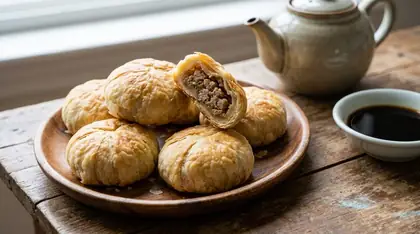 Suzhou Savory Pork Mooncakes Recipe
