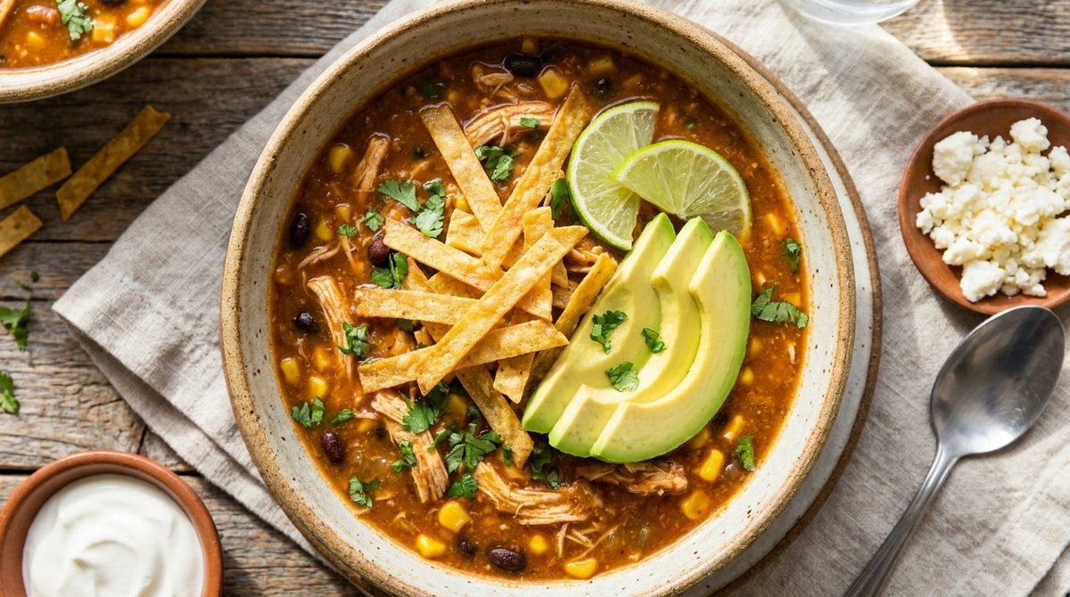 Tortilla Soup Making Recipe