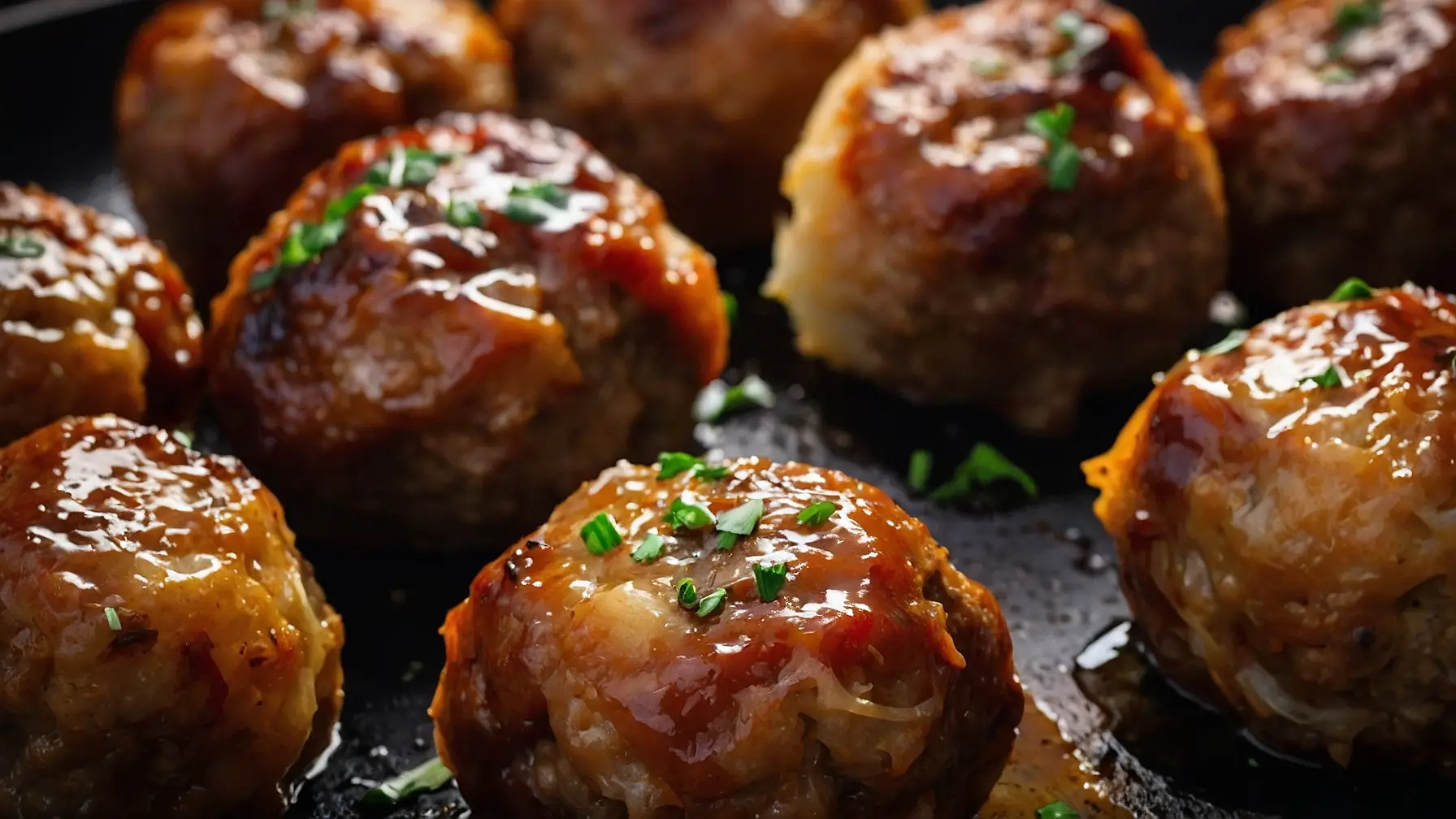 French onion meatballs