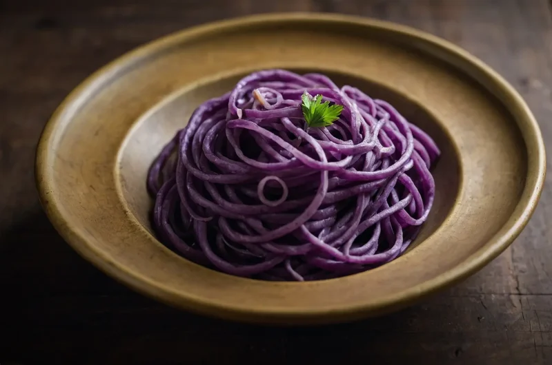 purple sweet potato noodles recipe