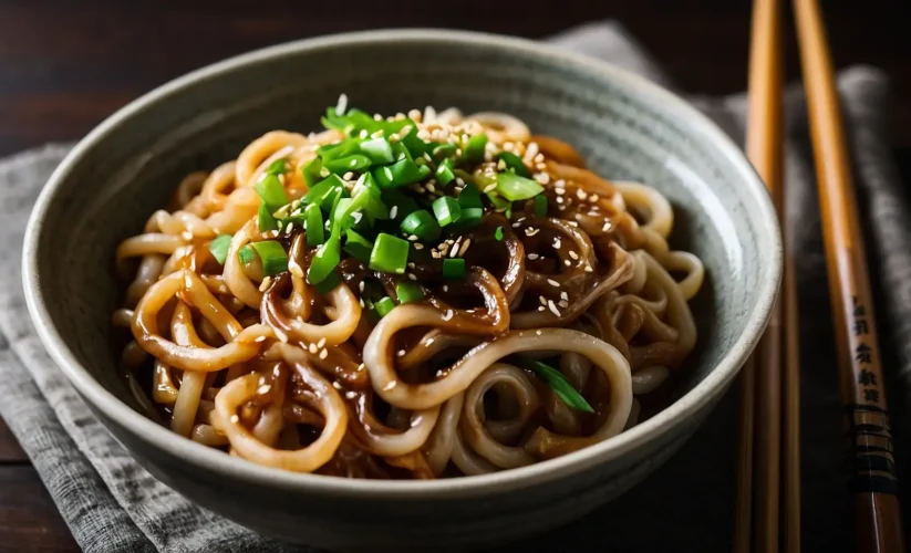 sesame brown butter udon noodles