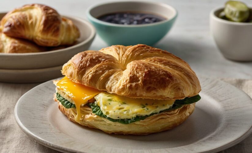 Croissant freezer breakfast sandwiches