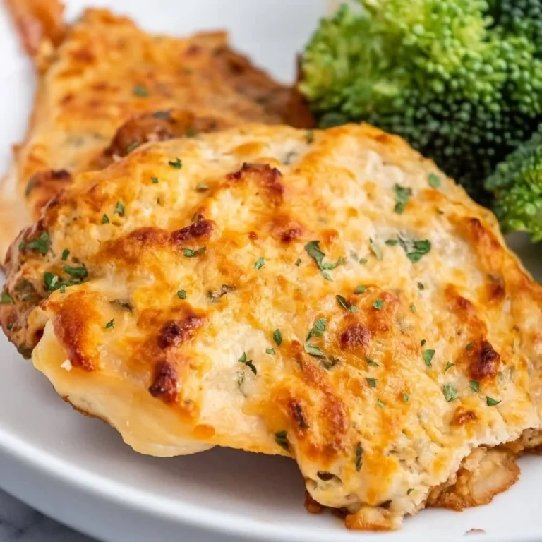 Plate of melt in your mouth chicken served with sides